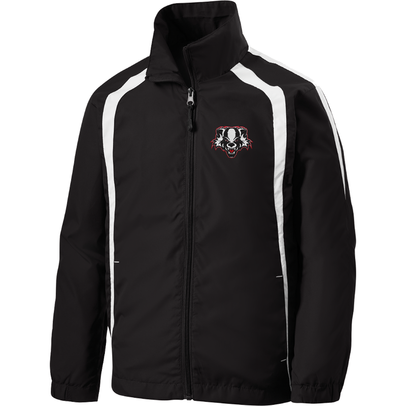 Scary Badgers Youth Colorblock Raglan Jacket