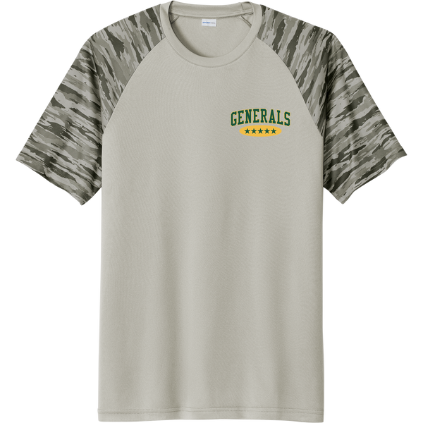 Red Bank Generals Drift Camo Colorblock Tee