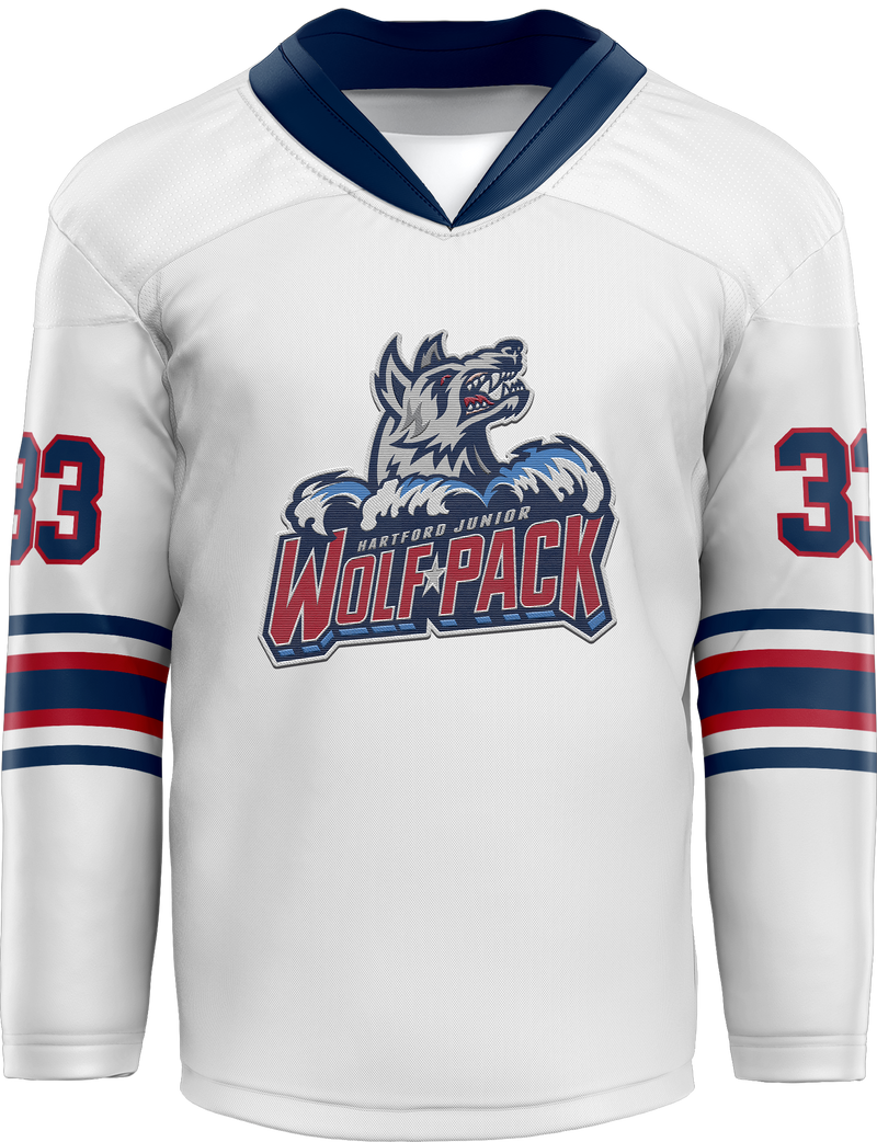 Hartford Jr. Wolfpack Split Season Adult Goalie Hybrid Jersey